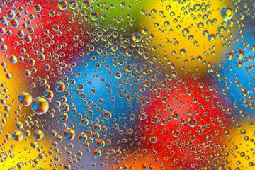 abstract background texture in the form of blurry color round spots