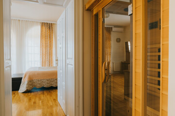 hotel room with sauna 