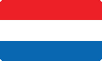 Flag of Netherlands, vector illustration