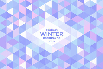 Winter fairy tale vector background. Abstract minimalistic design template.
