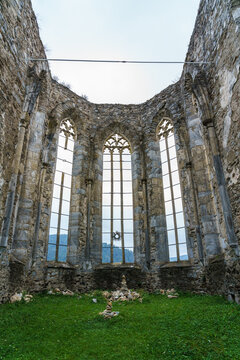 Kirchenruine Virgilienberg, Chor, c Anfang 14. Jhdt.