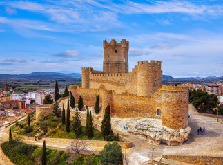 Castle of Villena in Alicante province, Spain.
