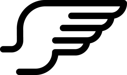 Wings line icon