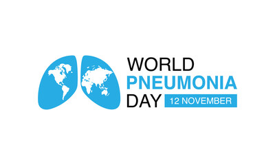 World Pneumonia Day, Vector Illustration of World Pneumonia Day on 12 November. Healthcare and medical care awareness campaign