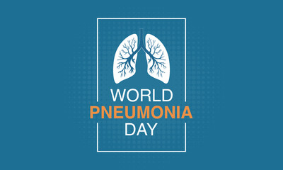 World Pneumonia Day, Vector Illustration of World Pneumonia Day on 12 November. Healthcare and medical care awareness campaign