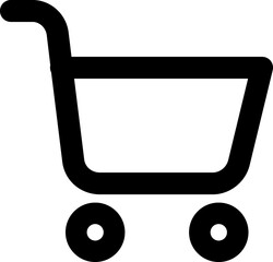 Shopping cart line icon. Supermarket, discount, e-commerce