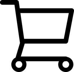 Shopping cart line icon. Supermarket, discount, e-commerce