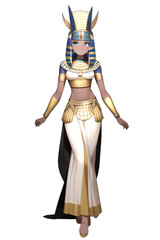 Obraz premium Anime Style Ancient Egyptian Female