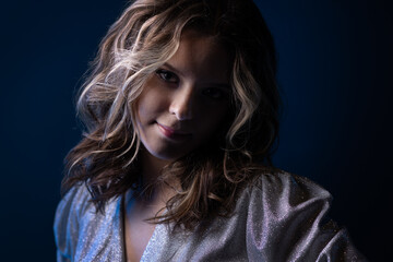 teenage girl in a dress