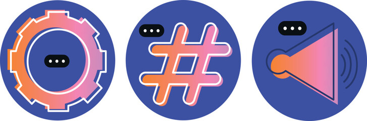 Obraz premium Digital geometric tech elements abstract vector. Flat icons set future technology, artificial intelligence. Hipster style, pictogram, outline elements. Concept for web, logo, branding, infographics.