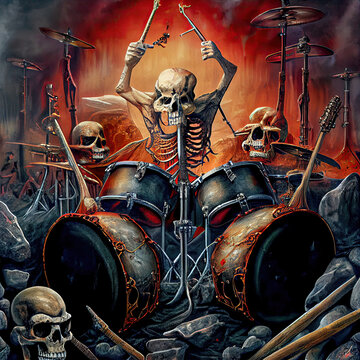 Metal Album Cover Heavy-Metal Death-Metal Hard Music Digital Graphic Digital Art Illustration