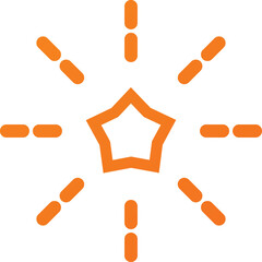 Fireworks flat  color con