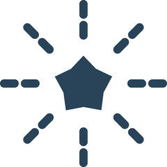 Fireworks flat  icon