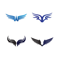 Fototapeta na wymiar Falcon Eagle Bird Logo Template Vector Icon