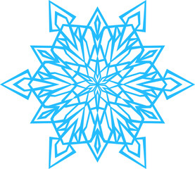 Blue Snowflake