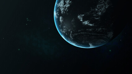 pianeta, mondo, spazio, buco nero