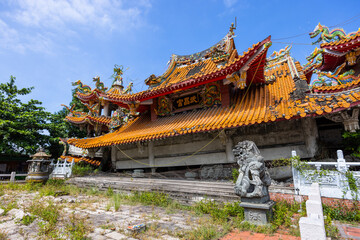 Jiji Wuchang Temple Earthquake Museum in Nantou of Taiwan