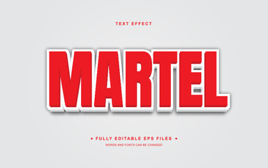 Vector Editable Text Effect in Martel Style