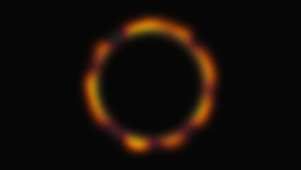 Blurred black hole. Computer generated 3d render