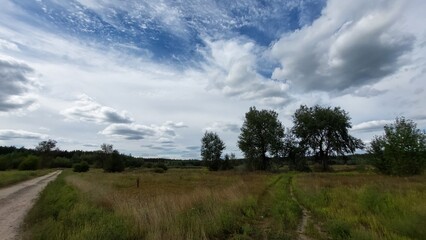 landscape with clouds