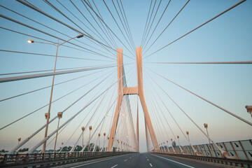 Rędziński Bridge in Wrocław, Poland, Europe