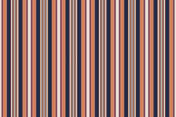 Fabric design seamless pattern in lines. Vector striped background.