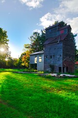 Old railway grain silo