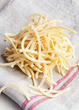 Dried pasta Scialatielli from Campania, Italy