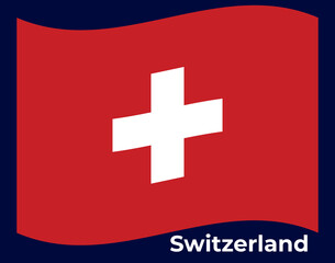 Switzerland Flag Vector Illustration