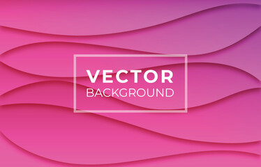 Pink and Purple Waves HD Vector Background