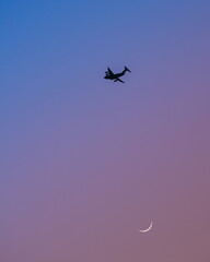 Boeing C17 at sunset 2