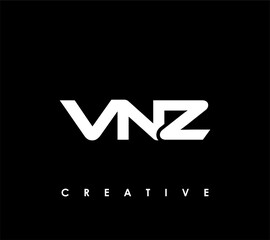 VNZ Letter Initial Logo Design Template Vector Illustration