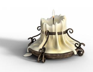 candlestick with candle