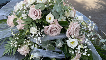 Hochzeit Autostrauß