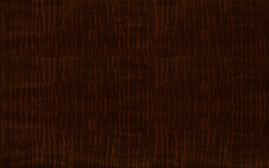 Fototapeta premium Exotic shimmering dark brown anigre wood texture seamless