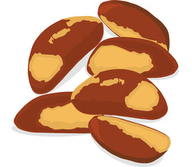 Sweet juicy tasty natural eco product nut