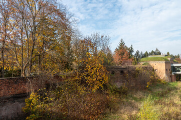 Ruins covered with an autumn - Brama Poznania