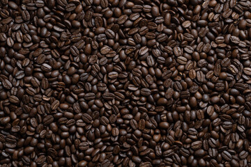 Coffee beans background texture