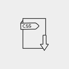 CSS_Fomart vector icon illustration sihn
