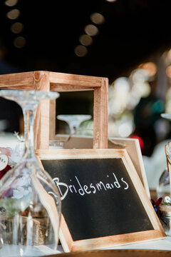 Bridesmaids sign decoration 