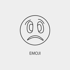 Emoji vector icon illustration sign