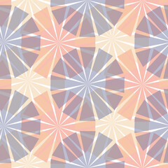 Gray pink pastel seamless pattern with umbrella, vector illustration for decoration