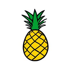 Digital Illustration of an Ananas