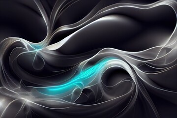Abstract grey liquid color waves background. Liquify flow.