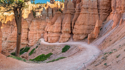 Queens Garden Trail in the Bryce Canyon National Park 