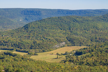 Aerial view of the beautiful landscape from Scenic Point