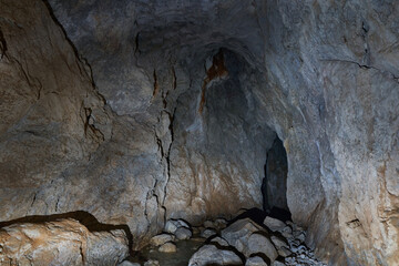 Cavern in the limestone mountains