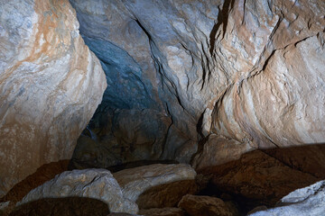 Cavern in the limestone mountains