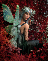 In the red Woods, 3d CG