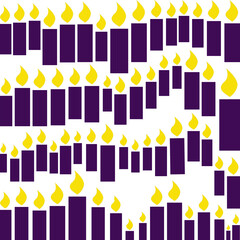 Abstract candle pattern